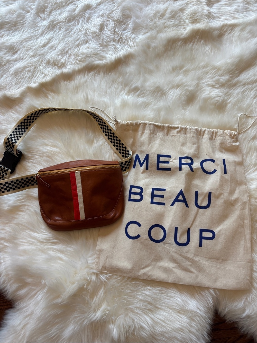 Clare V. x MOTHER Fanny Pack in Breton Stripe - Picture 8 of 8